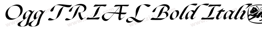 Ogg TRIAL Bold Itali字体转换
